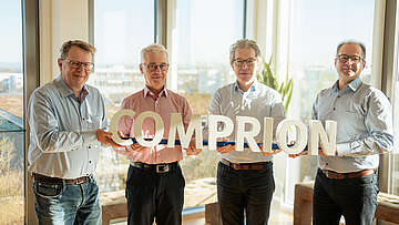 Dr. Torsten Maeser and Michael Wehmeier are passing over the leadership of COMPRION to Andreas Bertling and Jens Christoph